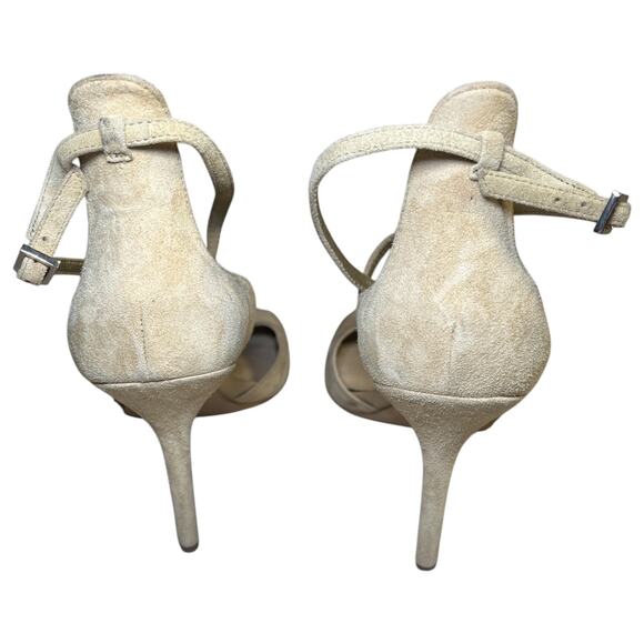 Sam Edelman Audrey Peep Toe Suede Ankle Strap Heel Sandals Size 9 - Picture 4 of 7